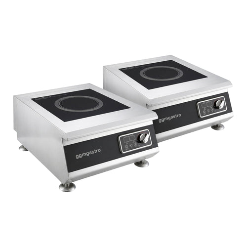 (2 kpl) Induktioliesi - 5 kW - 1 keittoaluetta - pöytämalli - 400x510x240 mm