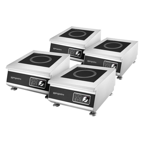 (4 kpl) Induktioliesi - 5 kW - 1 keittoaluetta - pöytämalli