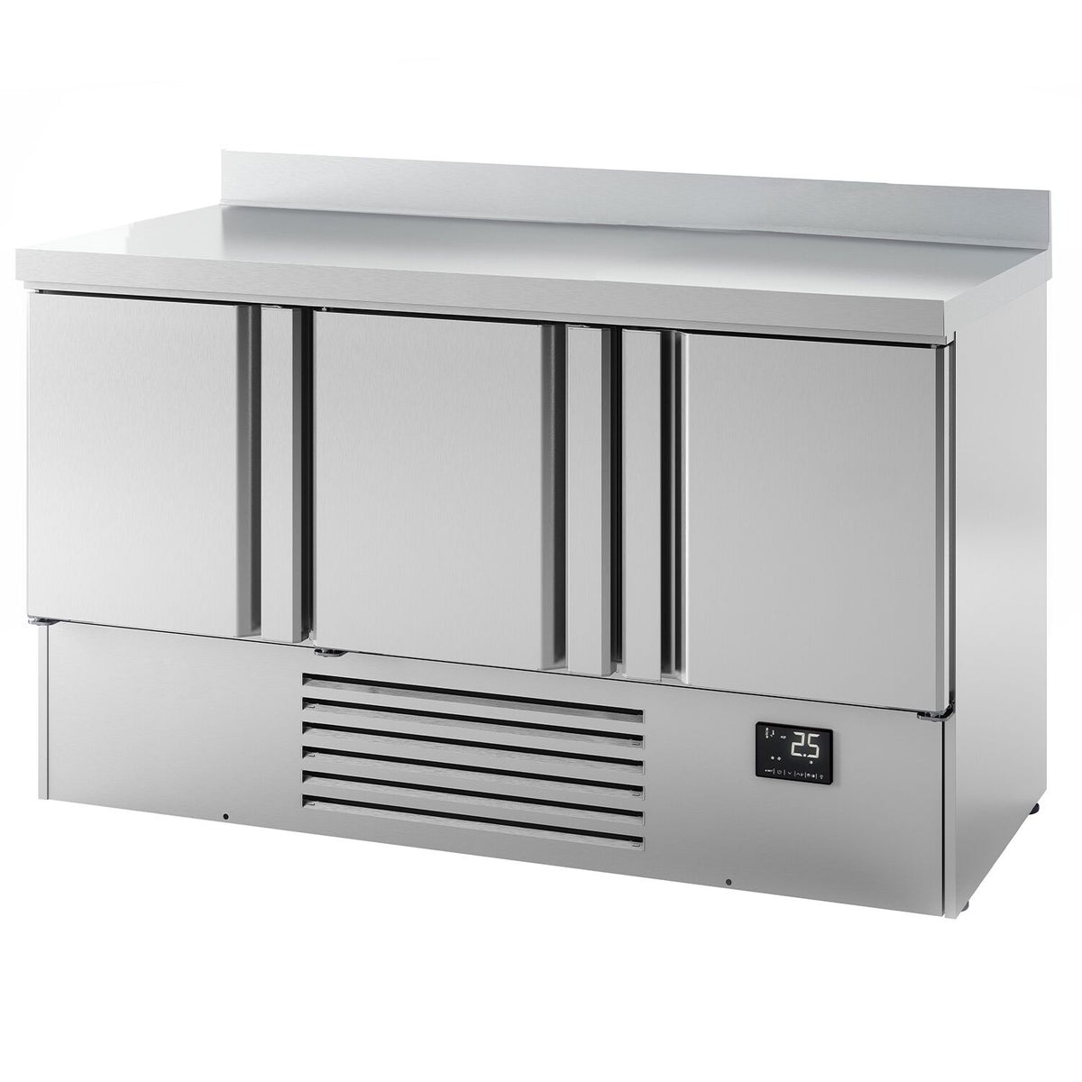 Kylmäpöytä PREMIUM PLUS - 1460x700 mm - 335 l - 3 ovea - Takakoroke