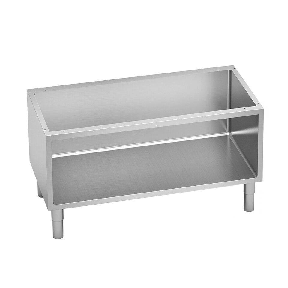 Open Base Cabinet - 1200x630x610mm - Stainless Steel - with Rounded Edges - Paolo 700