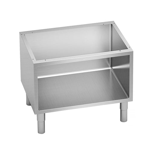 Open Base Cabinet - Paolo 700 - 800x630x610mm - Stainless Steel - with Rounded Edges