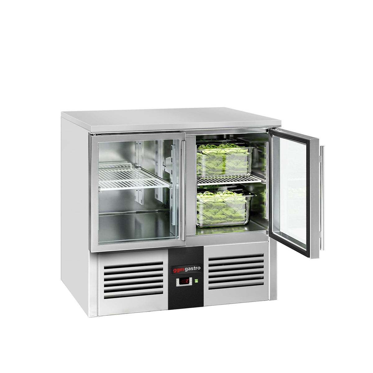 Kylmäpöytä PREMIUM - 900x700 mm - 2 ovea - graniittitaso