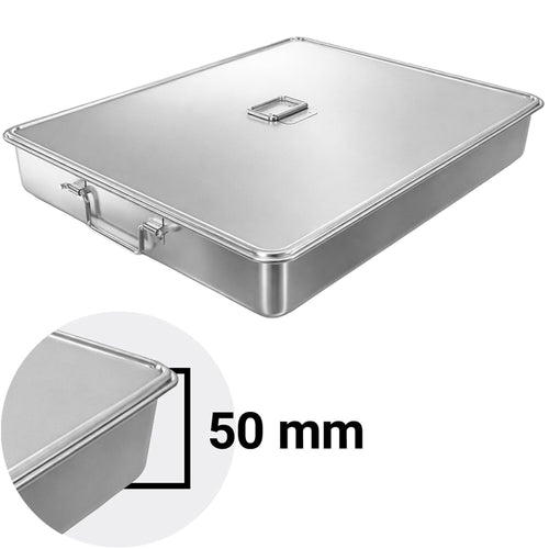 Pata - Ruostumaton teräs - 17,5 l - 726x524x62 mm - sis. kansi - uuninkestävä; sopii uuniin; sopii yhdistelmäuuniin; bruchsicher; erittäin kestävä