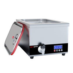 Commercial Sous Vide Water Bath - 24L - GN 1/1 - 700W - with drain tap & lid